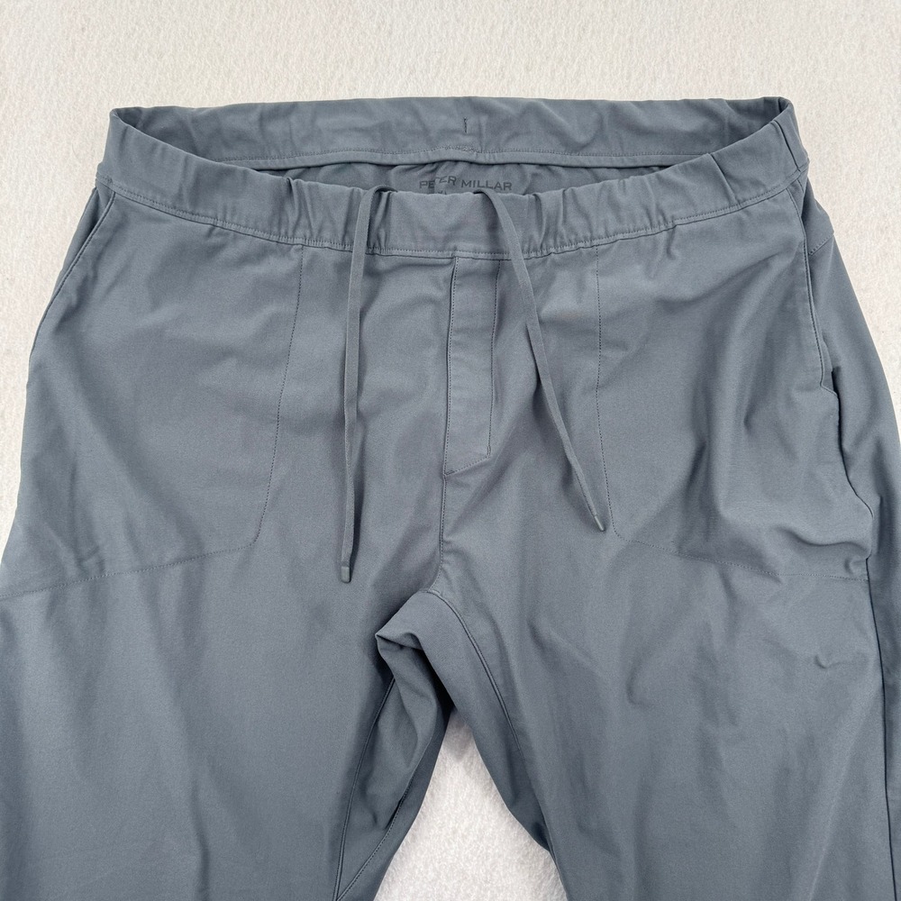 Peter Millar Apollo Performance Pant Mens XL Iron Gray Stretch Jogger Sweatpant
